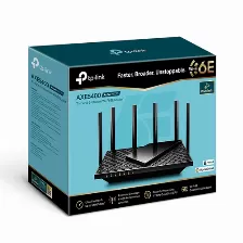 Ruteador Inalámbrico Tp-link Archer Archer Axe75 Antenas 6, Triple Banda (2.4 Ghz / 5 Ghz / 6 Ghz), Wi-fi 6e (802.11ax), Puertos Lan 5, 5400 Mbit/s, Usb 1, Negro